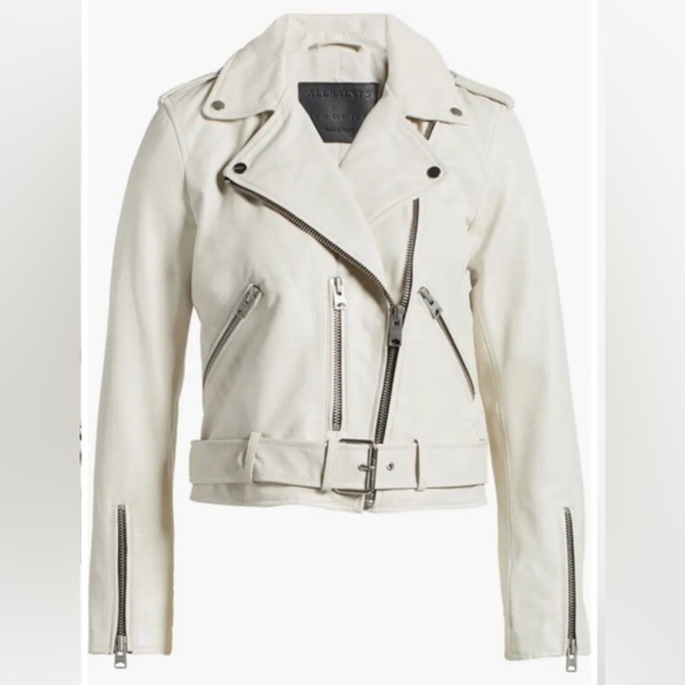 All Saints Bone Leather Jacket